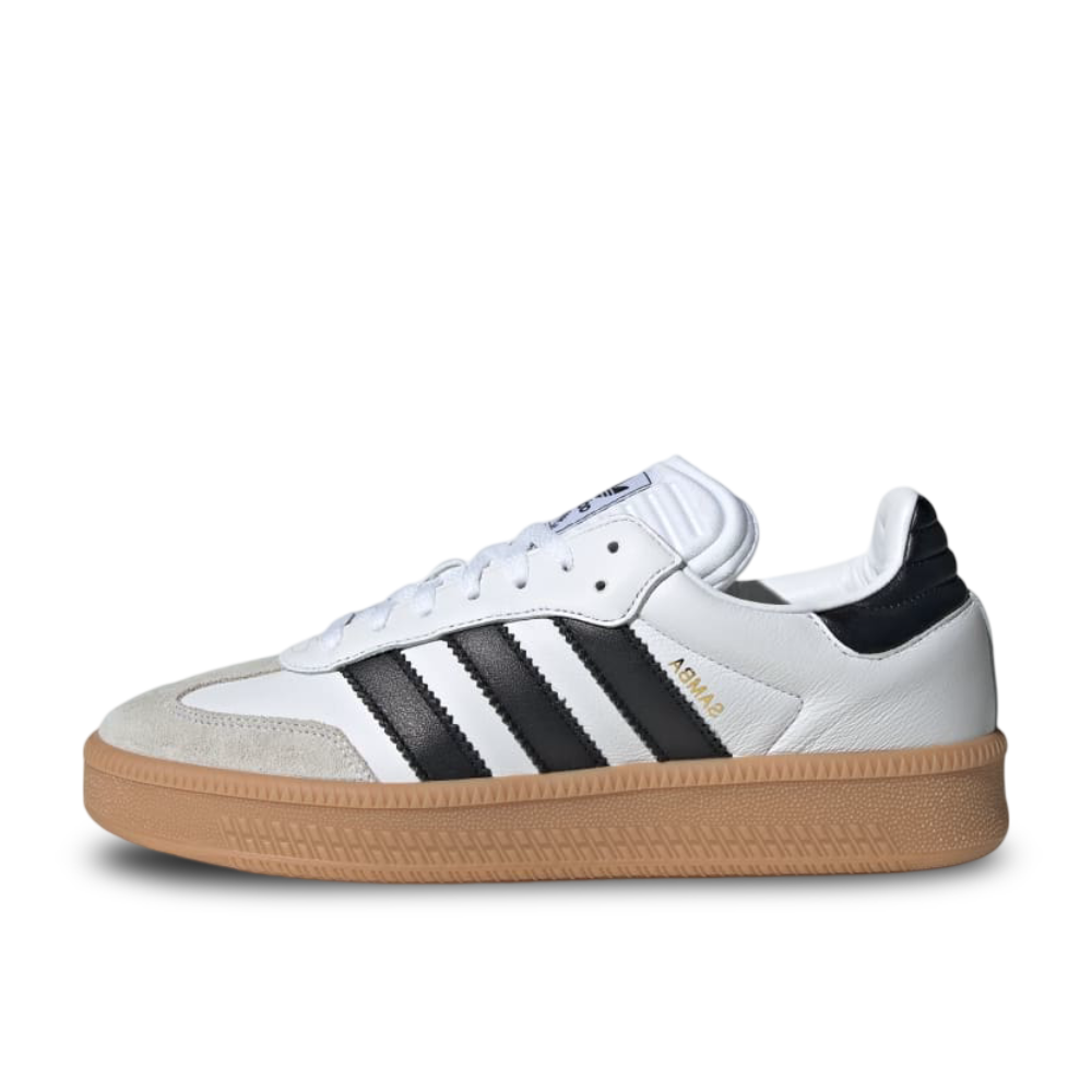 Side image of the Adidas Samba XLG in Cloud White and Black