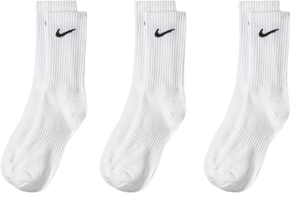 Nike Heavy White Socks x3 Pairs