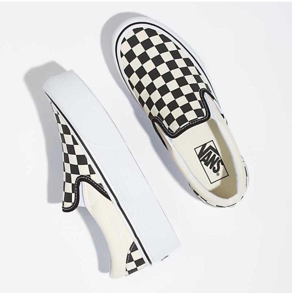 VANS CHECKERBOARD slip on Platform