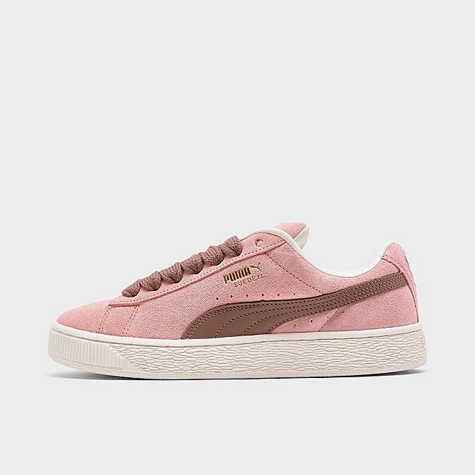 Puma Suede XL Pink maroon laces sneaker available at the shoe store