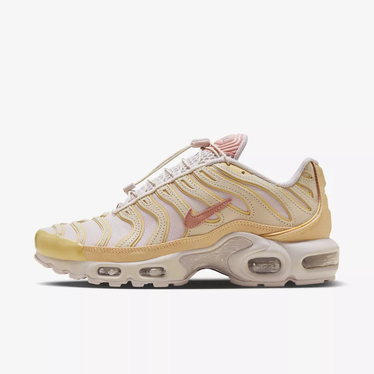 Nike Air Max Plus Womens Casual Shoes in Sanddrift/Red Stardust colorway