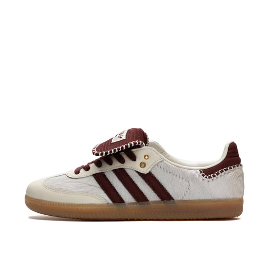 Adidas Wales Bonner Pony Tonal Maroon and Brown And rubber sole