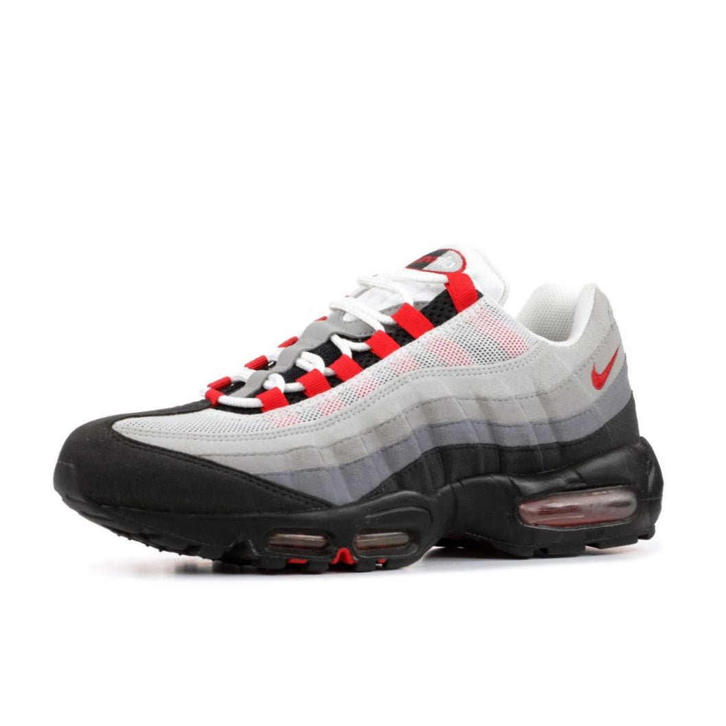 Nike Air Max 95 'White Sport Red Grey' Mens