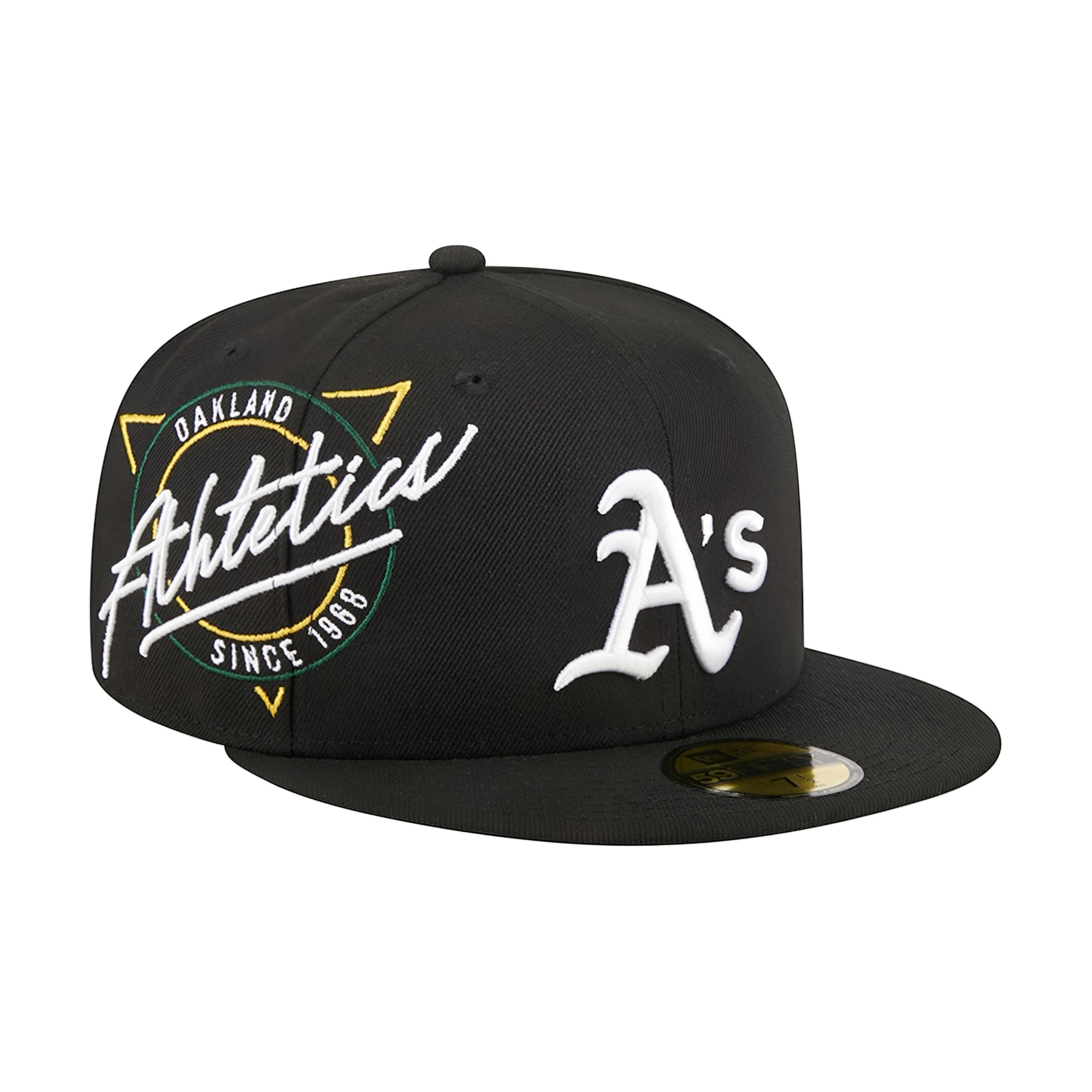 Oakland Athletics Black Neon Glow 59FIFTY Fitted Cap