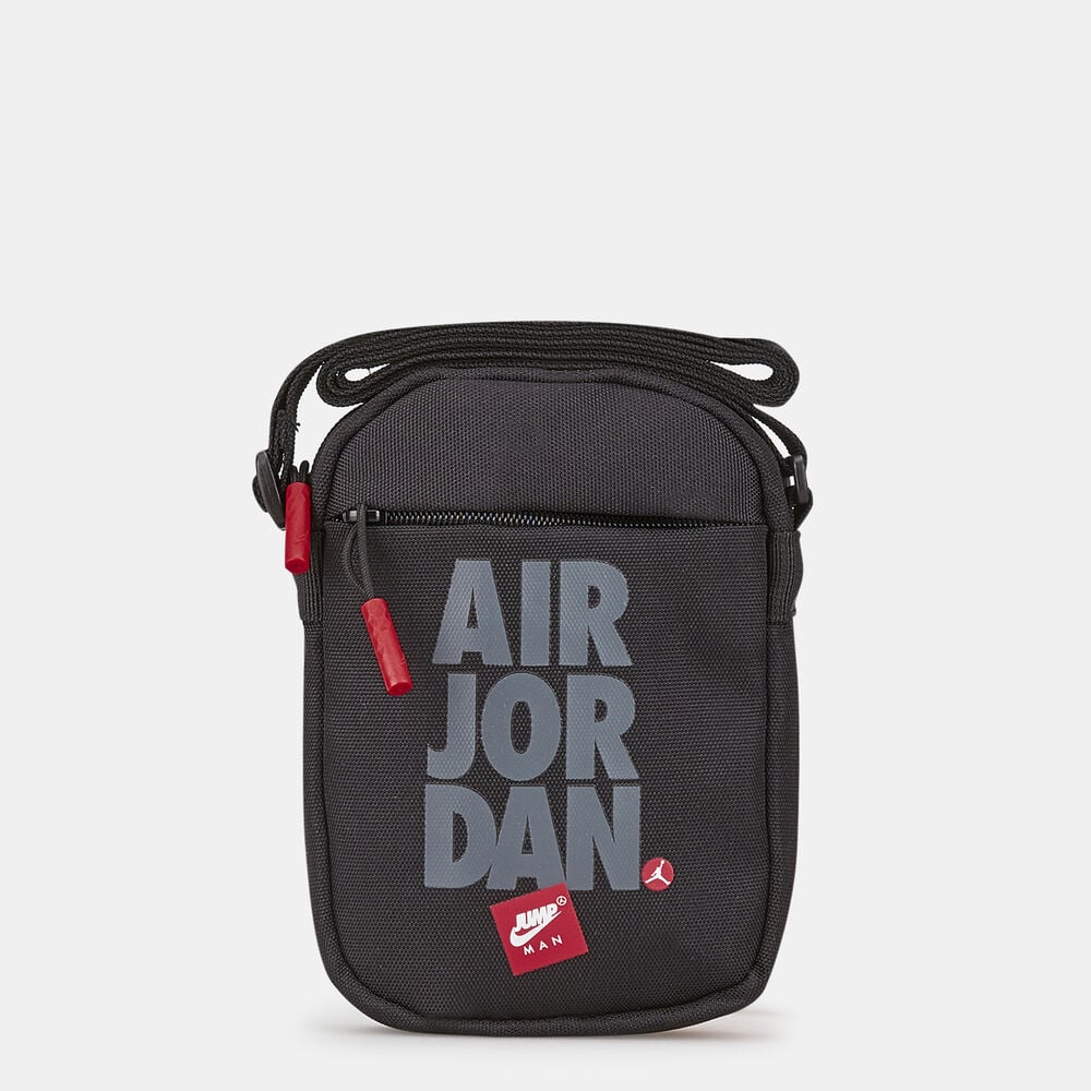 Jumpman Festival Bag Black/Red with a red and white Nike Jumpman logo. 