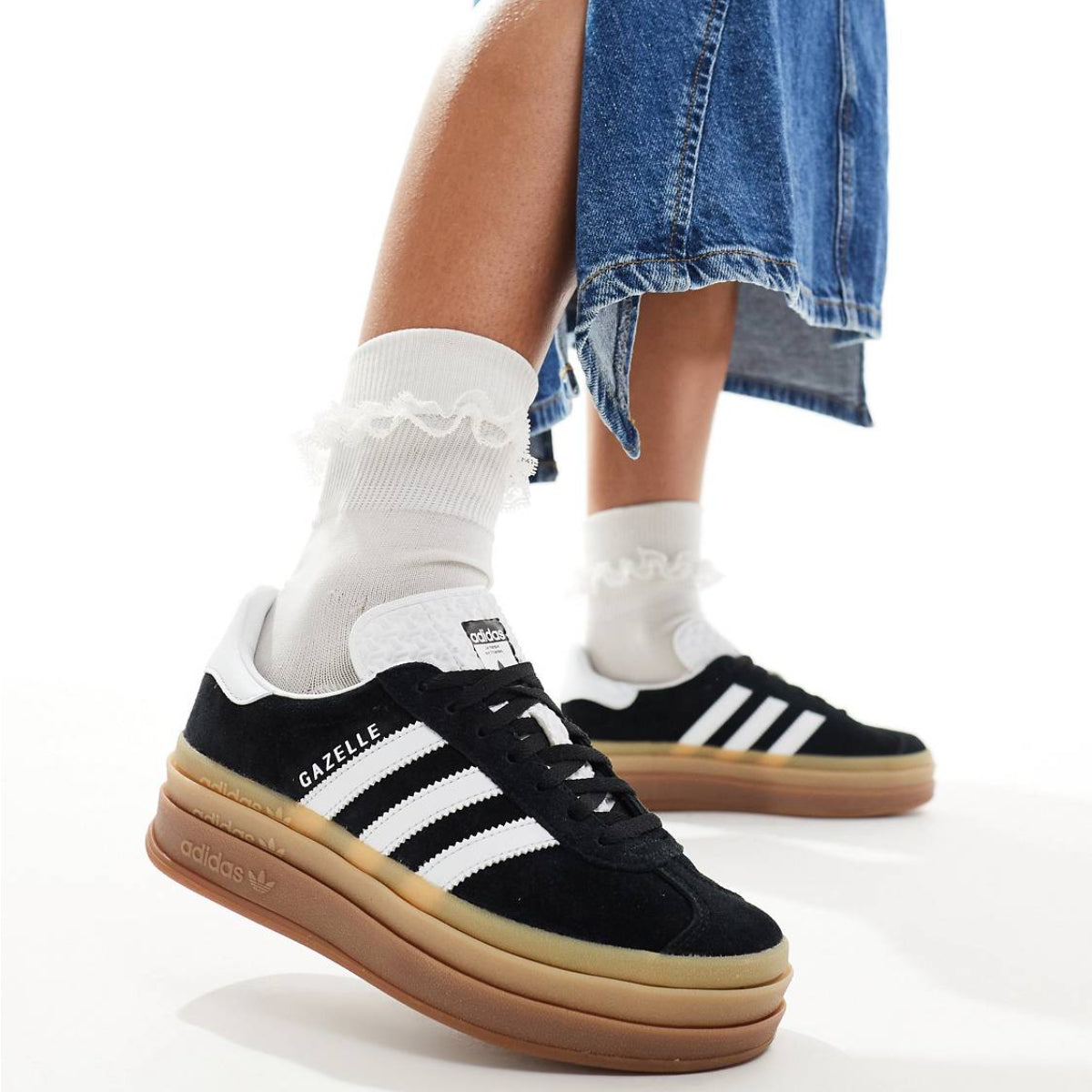 Adidas Originals Gazelle Bold Core Black & White (WMNS)