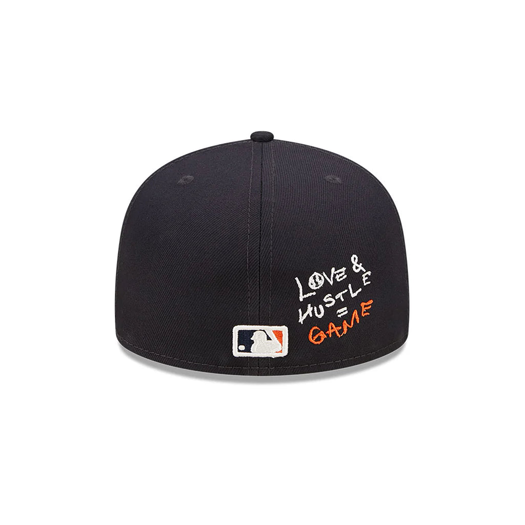 Detroit Tigers MLB Team Heart Navy