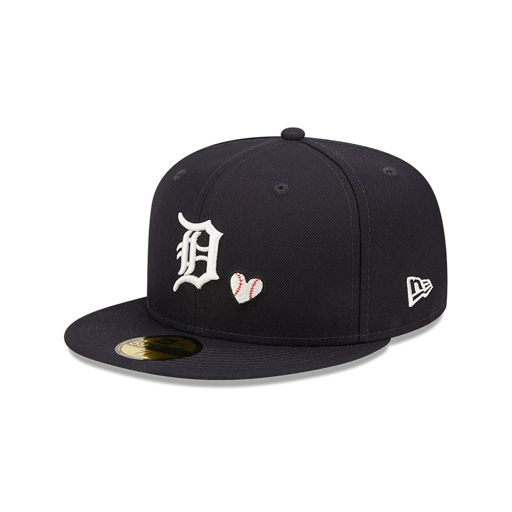 Detroit Tigers MLB Team Heart Navy