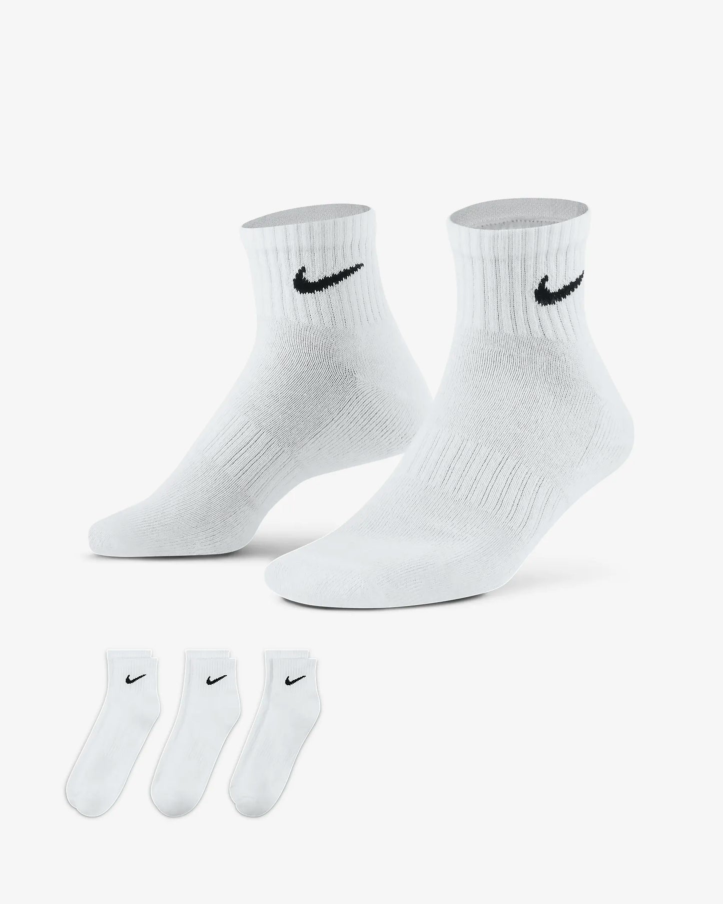 Nike Swoosh ankle socks 'White'