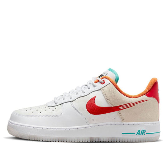 Nike Air Force 1 Low "Just Do It White Red Teal"