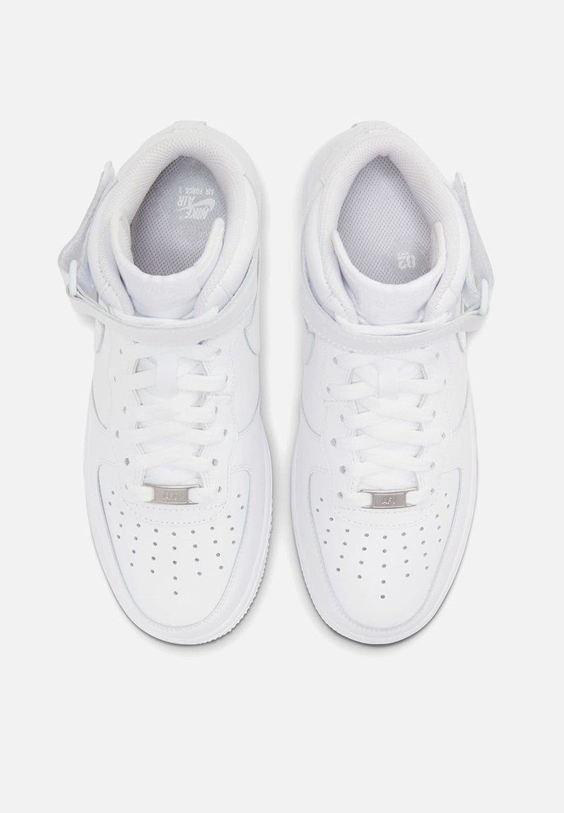 Nike Air Force 1 Triple White-Mid