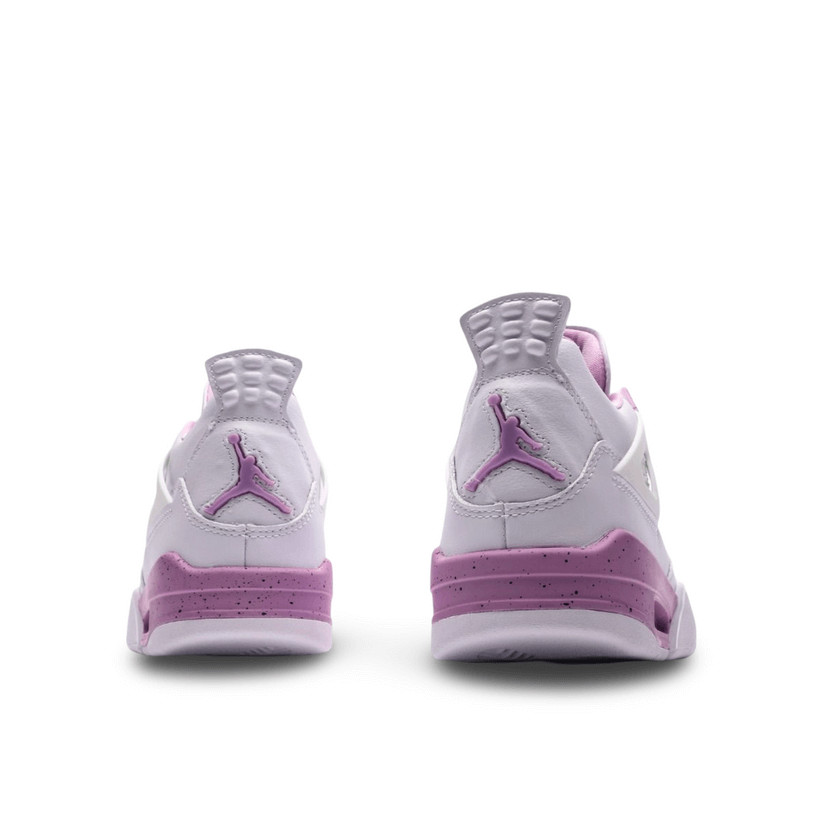 Nike Air Jordan 4 Retros in Pink Oreo color back view image 